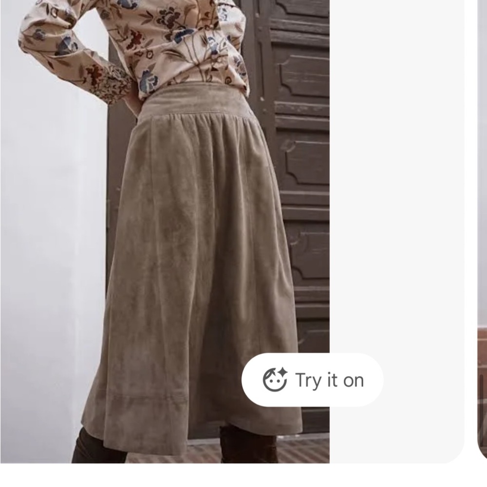CHANEL Classic Tan A-Line Skirt